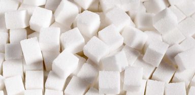 Cubes of sugar.